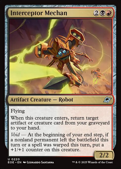 Interceptor Mechan - Edge of Eternities - U - 220