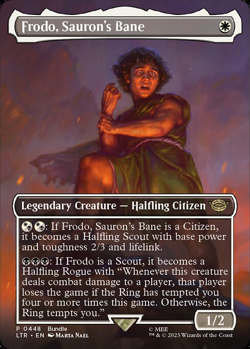 Frodo, Sauron's Bane (Borderless) (LTR Bundle) - Unique and Miscellaneous Promos - R - 448