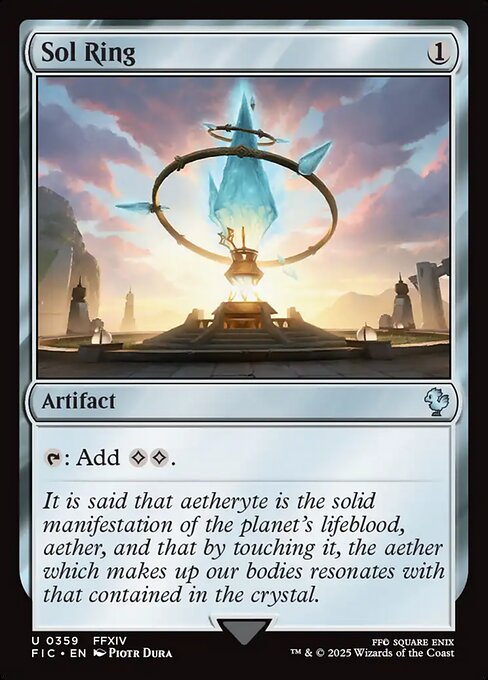 Sol Ring (0359) (Surge Foil) - Commander: FINAL FANTASY - U - 359