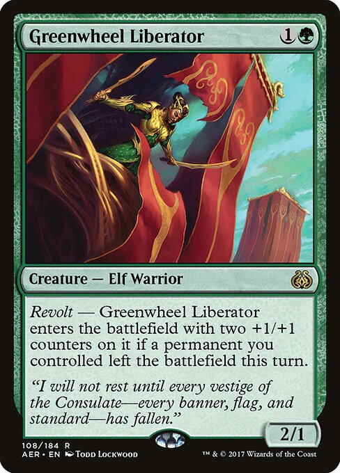 Greenwheel Liberator - Aether Revolt - R - 108
