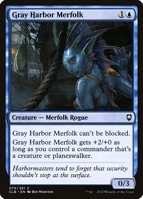 Gray Harbor Merfolk - Commander Legends: Battle for Baldur's Gate - C - 75