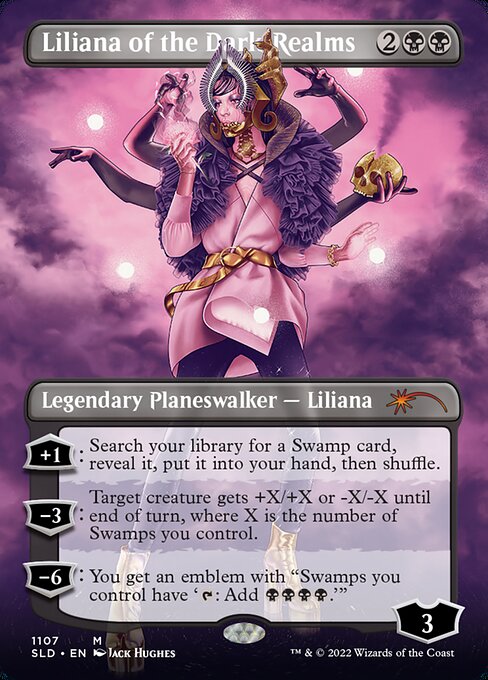 Liliana of the Dark Realms (Borderless) - Secret Lair Drop Series - M - 1107