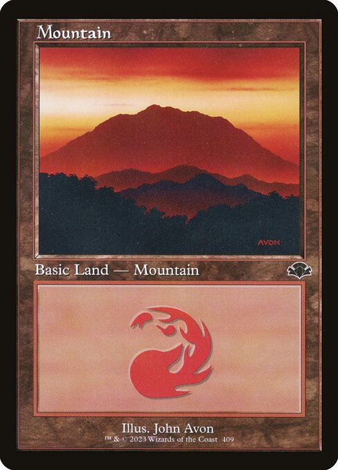 Mountain (409) (Retro Frame) - Dominaria Remastered - L - 409