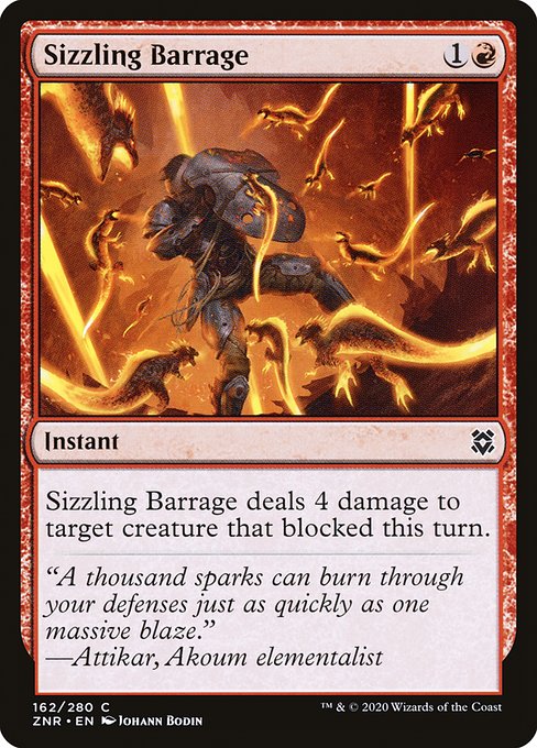Sizzling Barrage - Zendikar Rising - C - 162