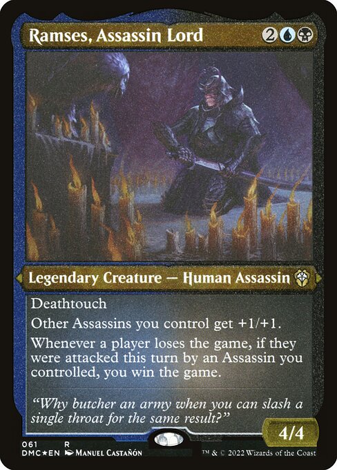 Ramses, Assassin Lord (Foil Etched) - Commander: Dominaria United - R - 61
