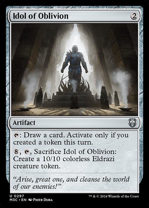 Idol of Oblivion (Ripple Foil) - Commander: Modern Horizons 3 - U - 297