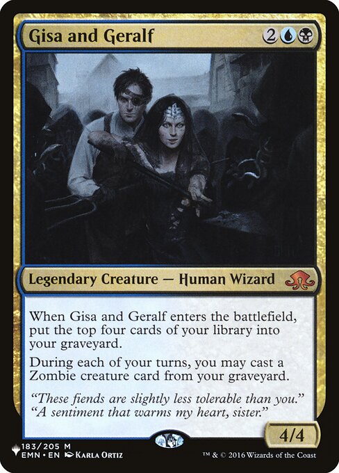 Gisa and Geralf - The List Reprints - M - 183/205