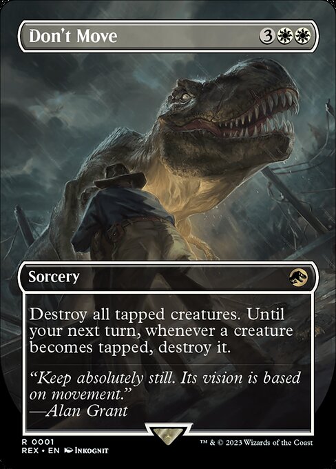 Don't Move (Borderless) - Universes Beyond: Jurassic World Collection - R - 1