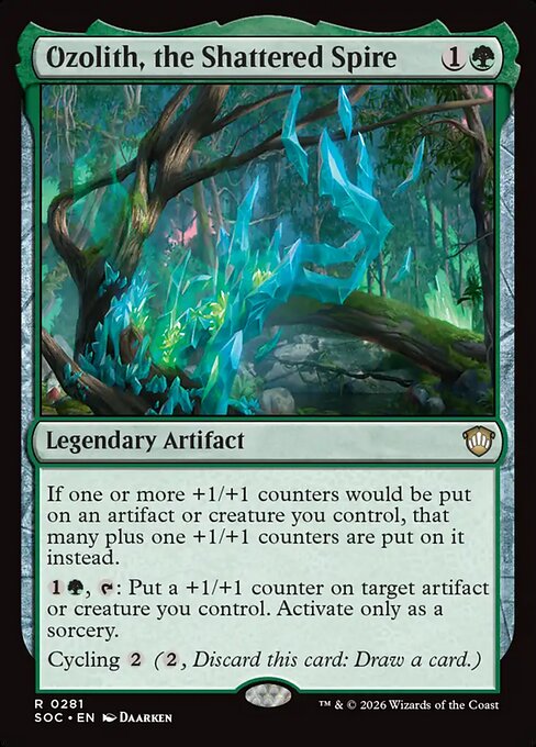 Ozolith, the Shattered Spire - Commander: Secrets of Strixhaven - R - 281