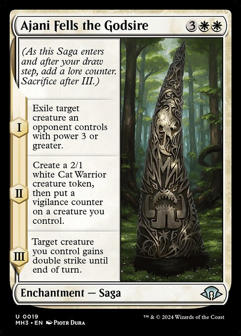 Ajani Fells the Godsire - Modern Horizons 3 - U - 19