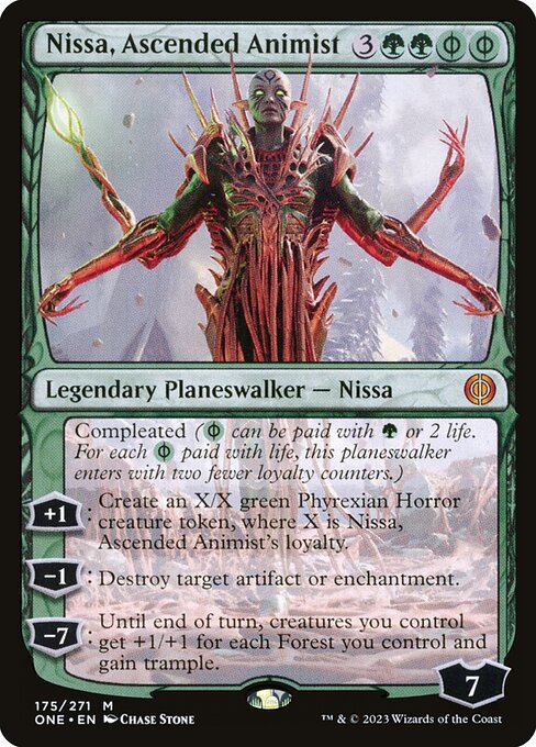 Nissa, Ascended Animist - Phyrexia: All Will Be One - M - 175