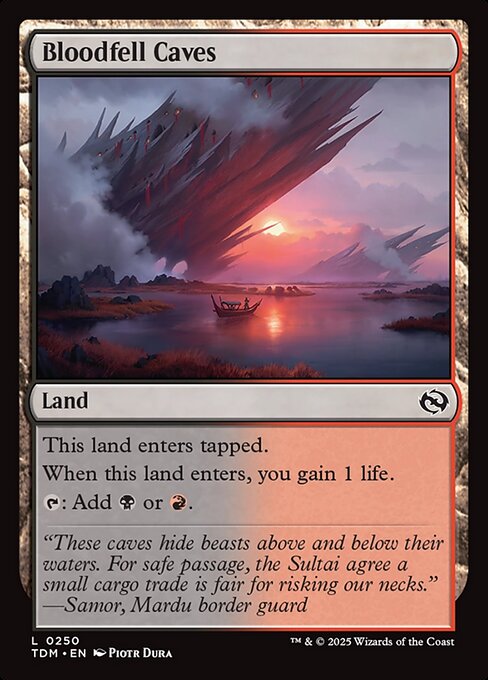 Bloodfell Caves - Tarkir: Dragonstorm - L - 250