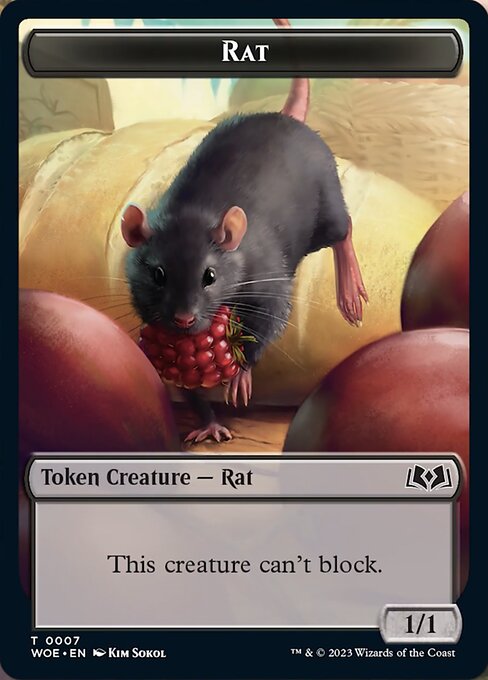 Rat Token - Wilds of Eldraine - T - 7