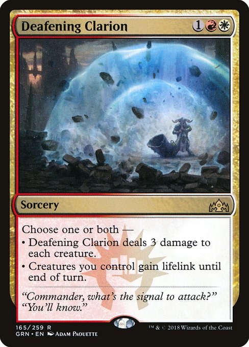 Deafening Clarion - Guilds of Ravnica - R - 165