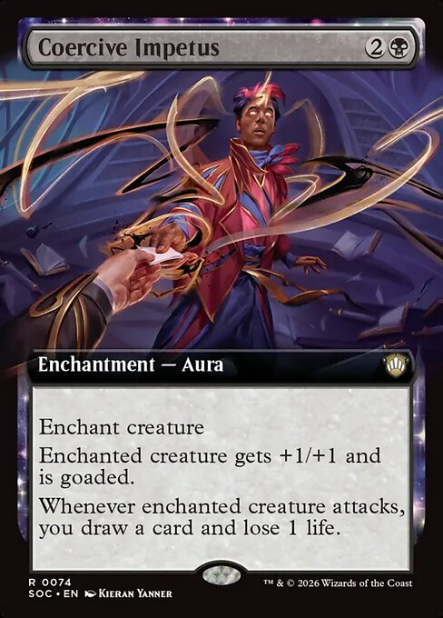 Coercive Impetus (Extended Art) - Commander: Secrets of Strixhaven - R - 74