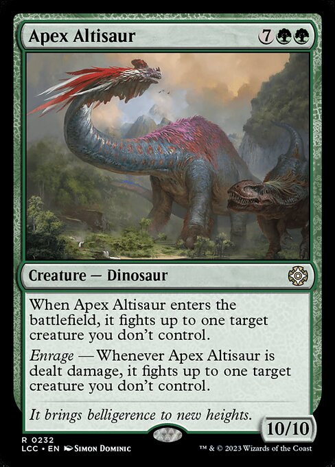 Apex Altisaur - Commander: The Lost Caverns of Ixalan - R - 232