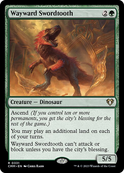 Wayward Swordtooth - Commander Masters - R - 331