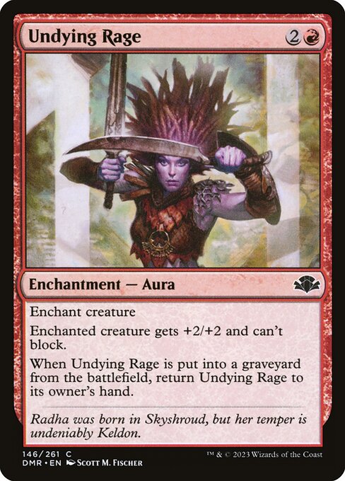 Undying Rage - Dominaria Remastered - C - 146