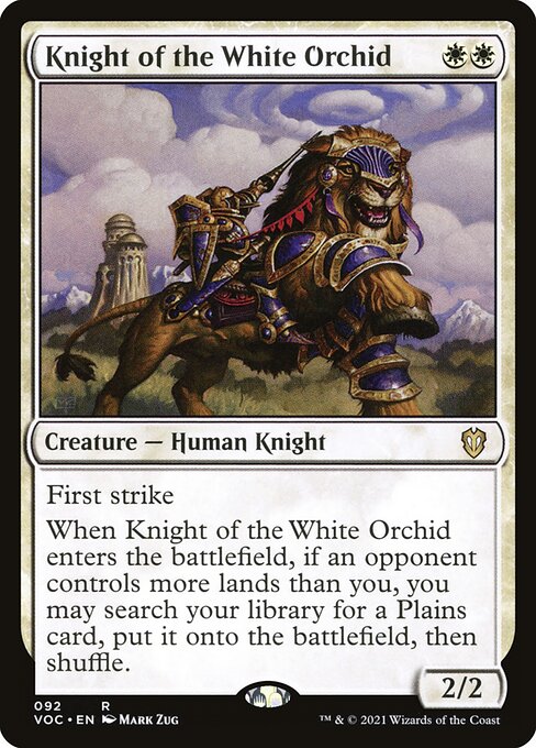 Knight of the White Orchid - Commander: Innistrad: Crimson Vow - R - 92