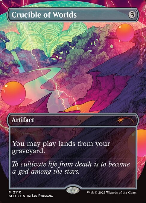 Crucible of Worlds (2110) (Galaxy Foil) - Secret Lair Drop Series - M - 2110