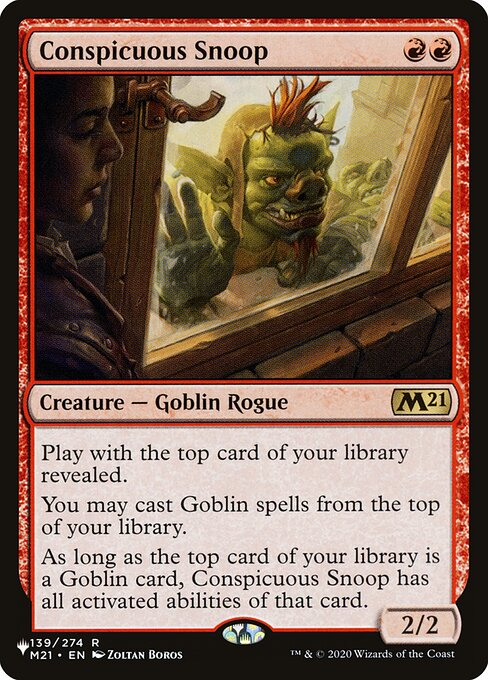 Conspicuous Snoop - The List Reprints - R - 139/274