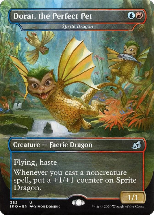 Dorat, the Perfect Pet - Sprite Dragon - Ikoria: Lair of Behemoths - U - 382