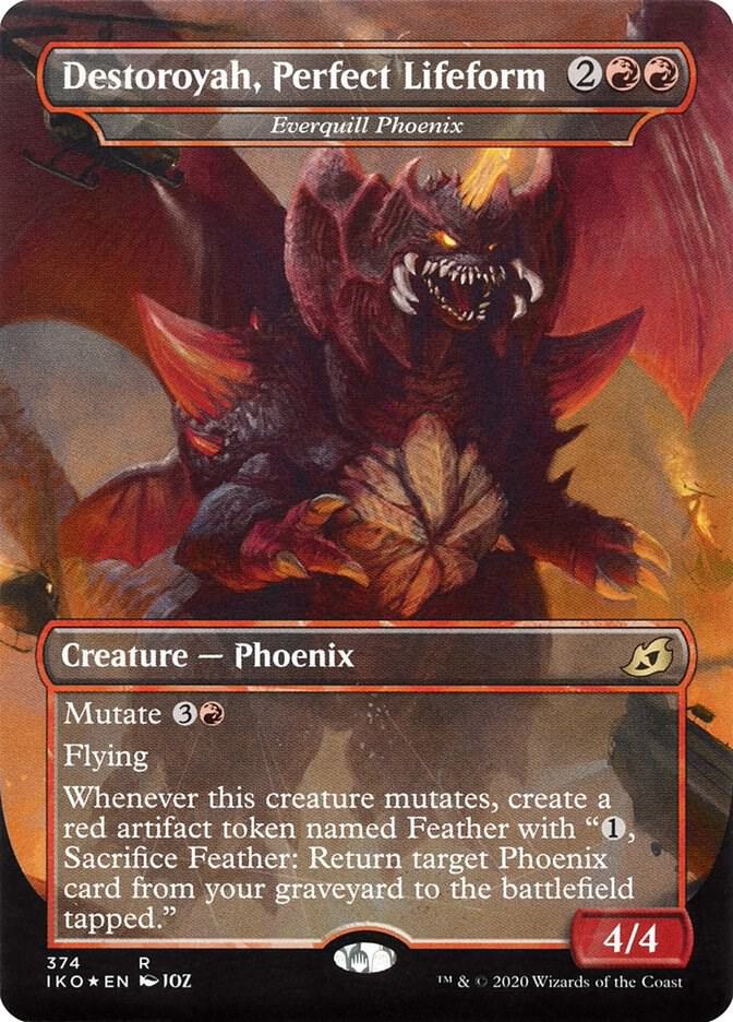 Destoroyah, Perfect Lifeform - Everquill Phoenix - Ikoria: Lair of Behemoths - R - 374