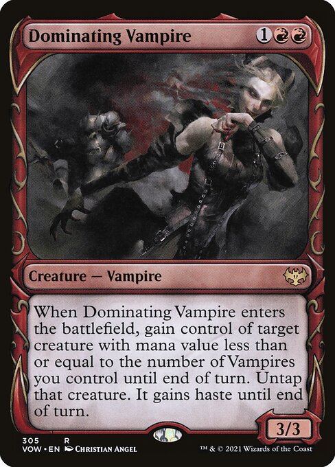 Dominating Vampire (Showcase) - Innistrad: Crimson Vow - R - 305