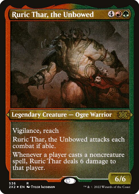 Ruric Thar, the Unbowed (Foil Etched) - Double Masters 2022 - R - 536
