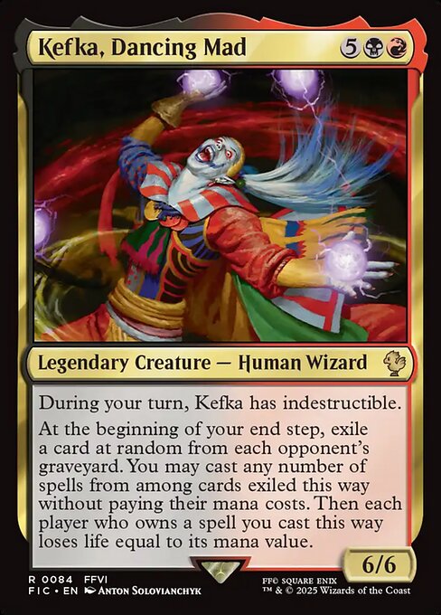 Kefka, Dancing Mad (Surge Foil) - Commander: FINAL FANTASY - R - 84