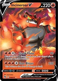 Incineroar V - Champion's Path - Ultra Rare - 08/73