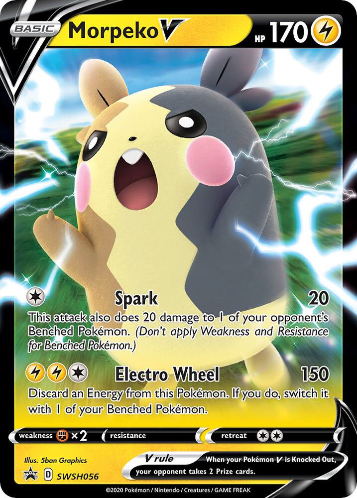 Morpeko V - SWSH056 - SWSH: Sword & Shield Promo Cards - Promo - SWSH056