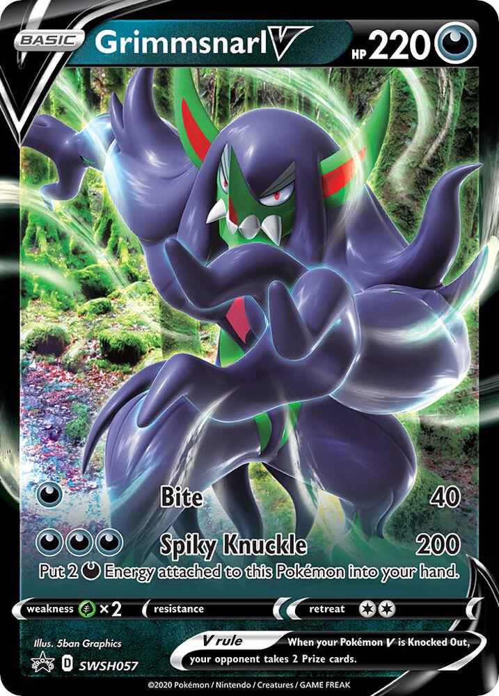 Grimmsnarl V - SWSH057 - SWSH: Sword & Shield Promo Cards - Promo - SWSH057