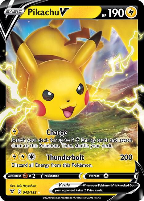 Pikachu V - SWSH04: Vivid Voltage - Ultra Rare - 043/185