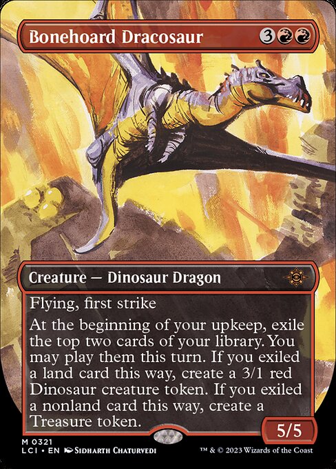 Bonehoard Dracosaur (Borderless) - The Lost Caverns of Ixalan - M - 321