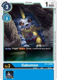 Gabumon - BT1-029 - Release Special Booster 1.0 - Rare - BT1-029 R