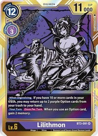 Lilithmon (Alternate Art) - Release Special Booster 1.0 - Super Rare - BT3-091 SR