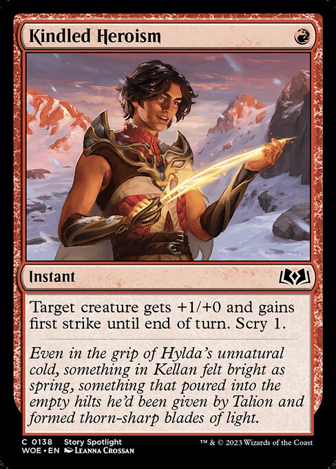 Kindled Heroism - Wilds of Eldraine - C - 138