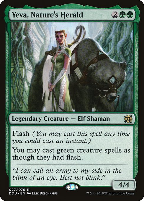 Yeva, Nature's Herald - Duel Decks: Elves vs. Inventors - R - 27