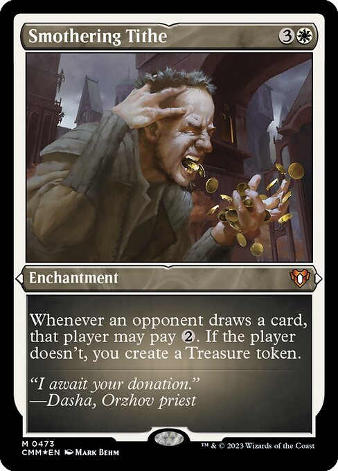 Smothering Tithe (Foil Etched) - Commander Masters - M - 473