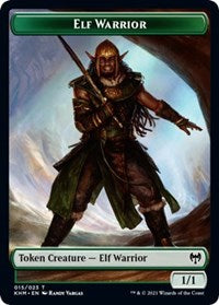 Elf Warrior // Servo Double-Sided Token - Commander: Kaldheim - T - 15 // 7