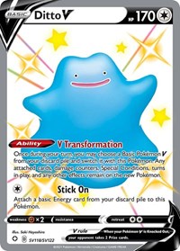 Ditto V - Shining Fates: Shiny Vault - Shiny Holo Rare - SV118/SV122