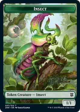 Beast // Insect Double-Sided Token (Challenger 2021) - Unique and Miscellaneous Promos - T - 10 // 7