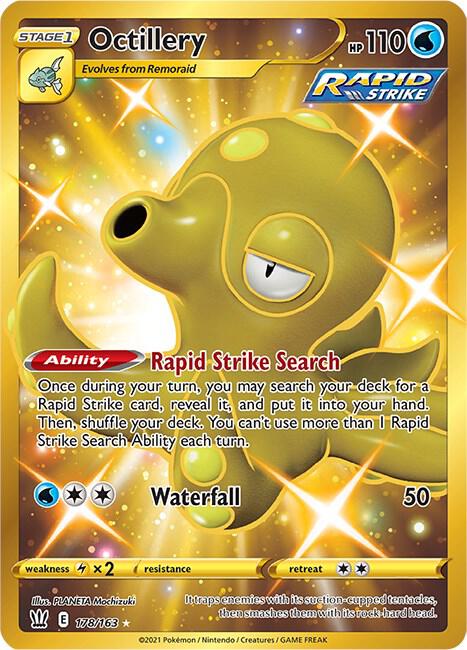 Octillery (Secret) - SWSH05: Battle Styles - Secret Rare - 178/163