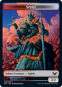 Spirit (6) // Pest (5) Double-sided Token - Strixhaven: School of Mages - T - 6 // 5