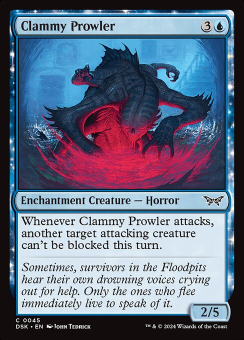 Clammy Prowler - Duskmourn: House of Horror - C - 45