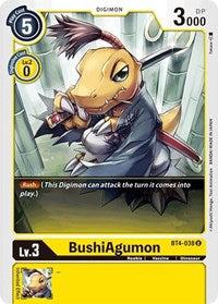 BushiAgumon - Great Legend - Uncommon - BT4-038 U