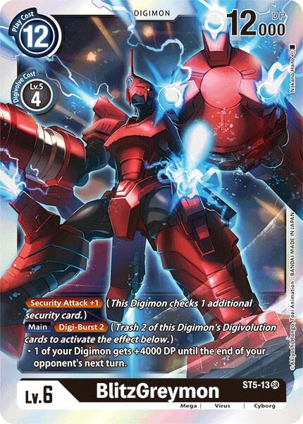 BlitzGreymon - Starter Deck 05: Machine Black - Super Rare - ST5-13 SR