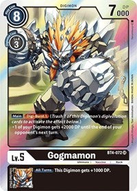 Gogmamon - Great Legend - Super Rare - BT4-072 SR