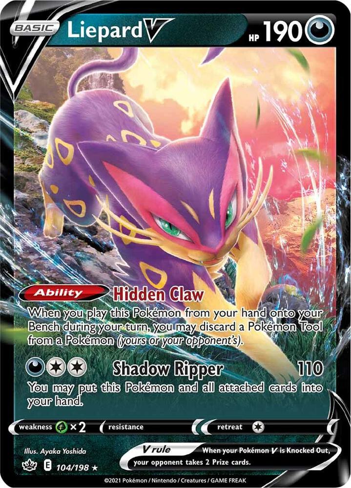 Liepard V - SWSH06: Chilling Reign - Ultra Rare - 104/198